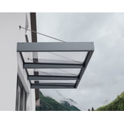 Palram - Canopia Sophia XL 3000 9 x 5 Awning - Gray/Clear