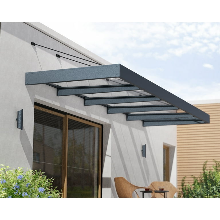 Palram - Canopia Sophia XL 5000 15' x 5' Awning - Gray/Clear