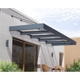 thumbnail image 1 of Palram - Canopia Sophia XL 5000 15' x 5' Awning - Gray/Clear, 1 of 10