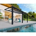 thumbnail image 1 of Palram - Canopia Stockholm 11' x 19' Polycarbonate/Aluminum Patio Cover - Gray/Clear, 1 of 12