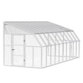 thumbnail image 1 of Palram - Canopia Sun Room 8' x 20' Polycarbonate Walk-In Greenhouse - White - with Roof Vent, 1 of 8