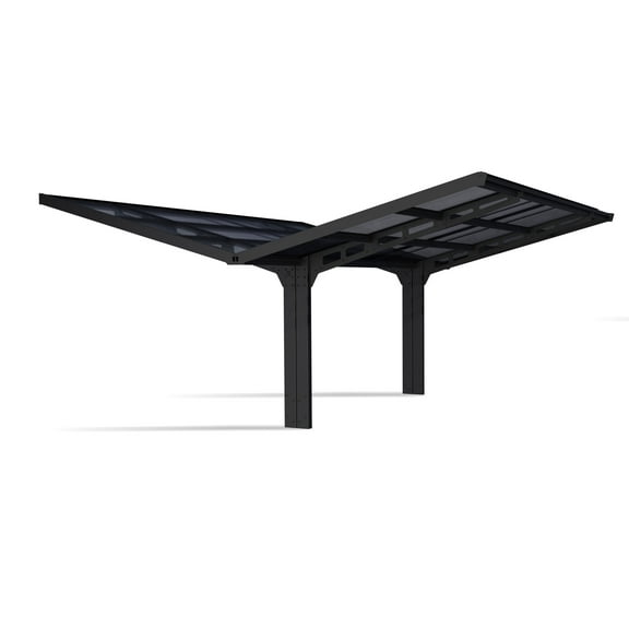 Palram - Canopia Sydney Wave Double Carport Wing Style
