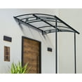 thumbnail image 1 of Palram - Canopia Vega 2000 7' x 7' Acrylic/Galvanized Steel Awning - Gray/Clear, 1 of 10