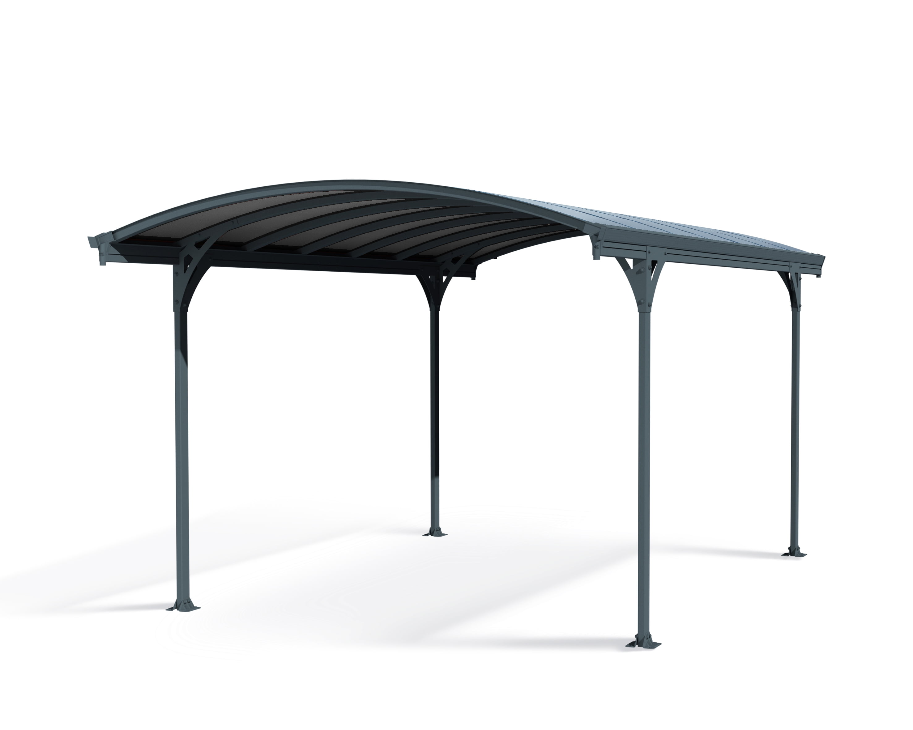 PALRAM-CANOPIA Palram - Canopia Vitoria 5000 10' x 16' Polycarbonate/Aluminum Carport - Gray/Gray