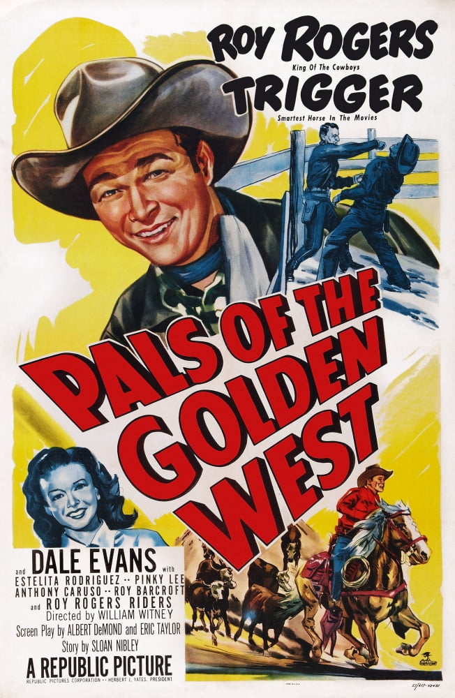 Pals Of The Golden West U Canvas Art - (24 x 36)