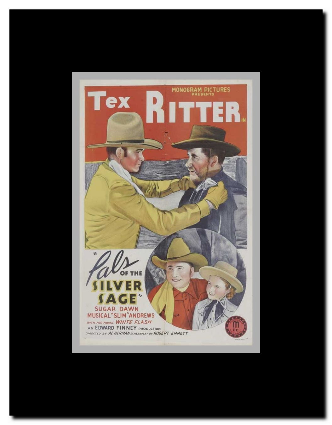 Pals of the Silver Sage Framed Movie Poster