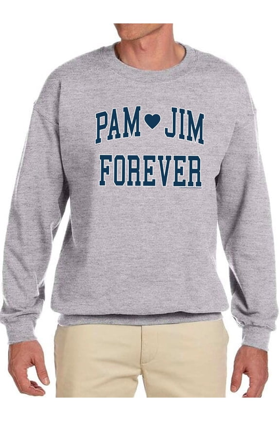Pam And Jim Forever The Office Sweatshirt Men The Office, Male 5X-Large