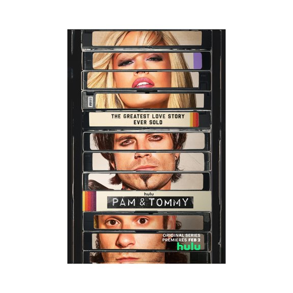 Pam And Tommy Movie Poster, Lily James Sebastian Stan Seth Rogen Wall Art Print