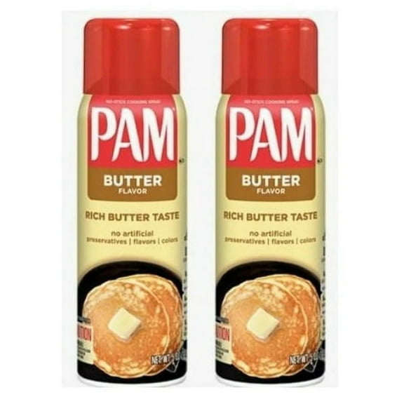 Pam Butter Flavor Cooking Spray, 5oz 2pack