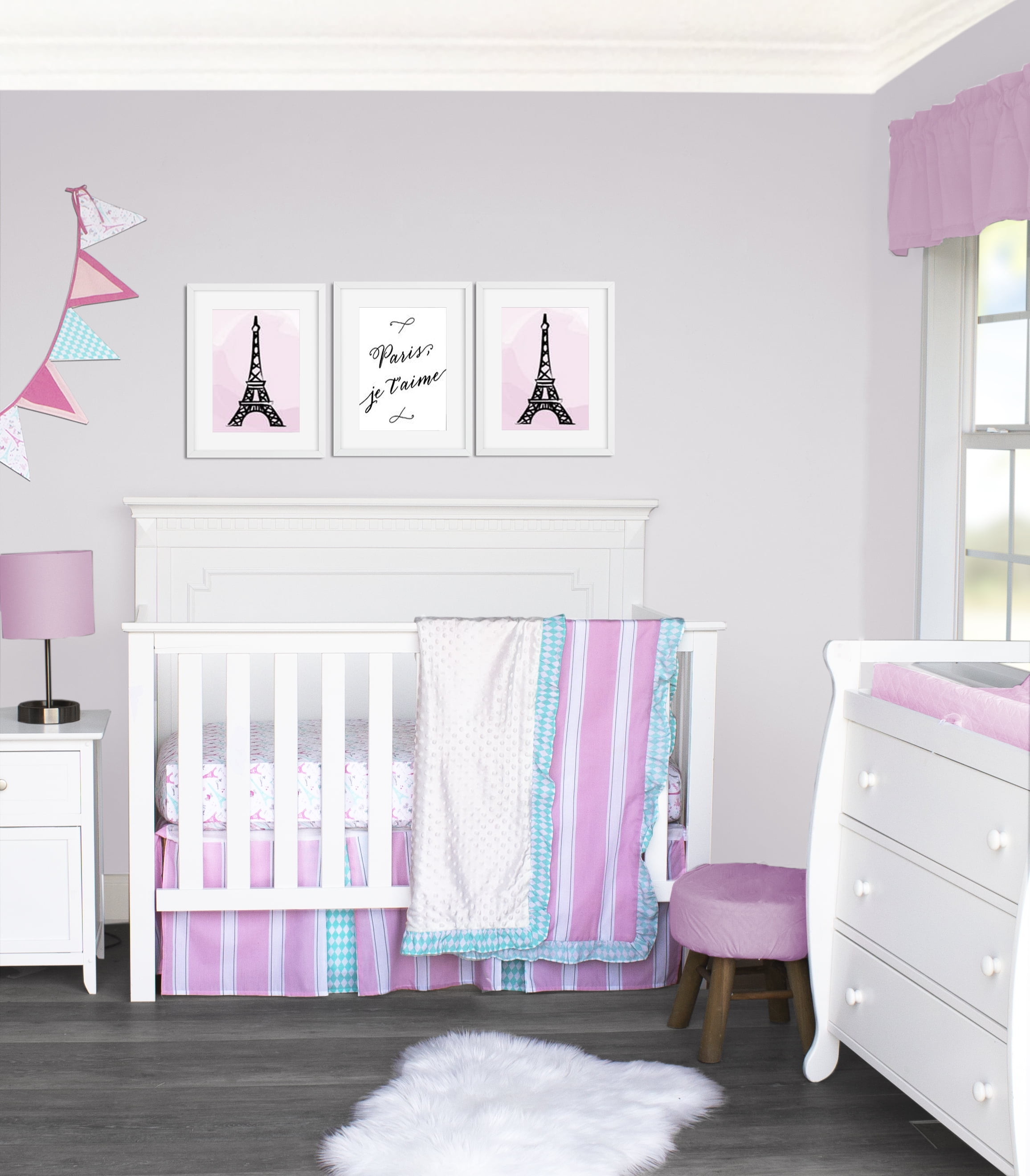 Paris crib bedding set sales