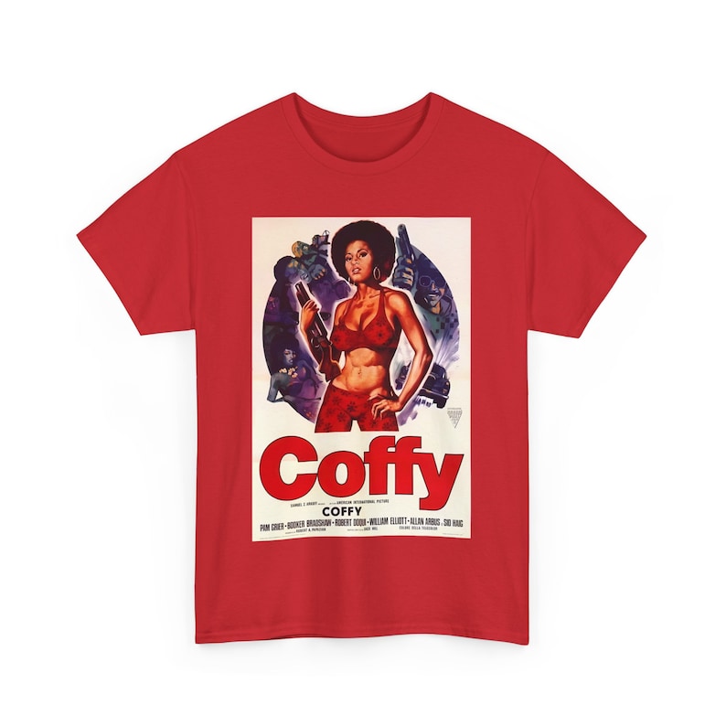 Pam Grier Coffy Shirt, Foxy Brown, Blaxploitation Retro 70s Film