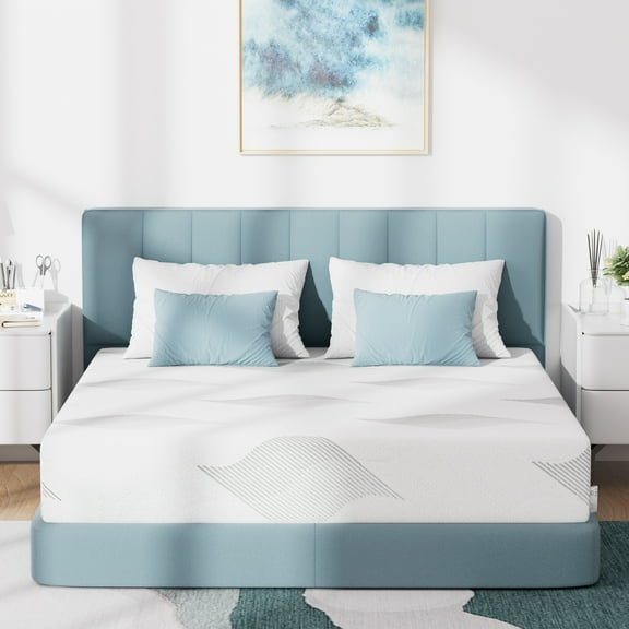 PAMAG PIEEOO 10 inch Full Size Gel Memory Foam Mattress in a Box, Cooling Sleep & Pressure Relief