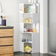 thumbnail image 1 of PamapicLife 63" Modern Corner Shelf with 5-Tier, Corner Cabinet Storage, 1 of 8