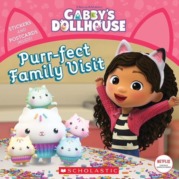 Purr-Fect Family Visit (Gabby's Dollhouse Storybook) (Paperback)