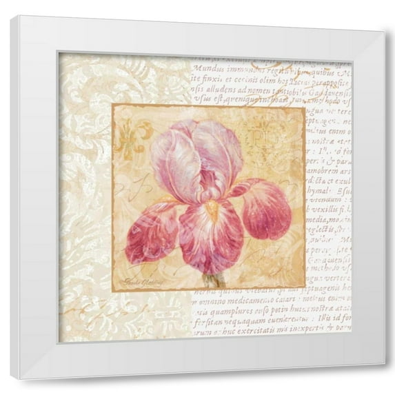 Pamela Gladding 15x15 White Modern Wood Framed Wall Art Titled - Le Jardin II