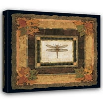 Pamela Gladding 22x20 Gallery Wrapped Canvas Wall Art Titled - Dragonfly II
