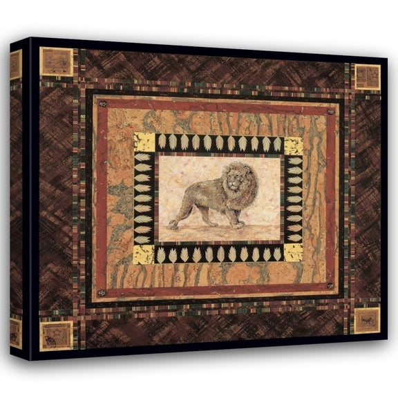 Pamela Gladding 22x20 Gallery Wrapped Canvas Wall Art Titled - Lion
