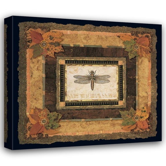 Pamela Gladding 39x36 Gallery Wrapped Canvas Wall Art Titled - Dragonfly I