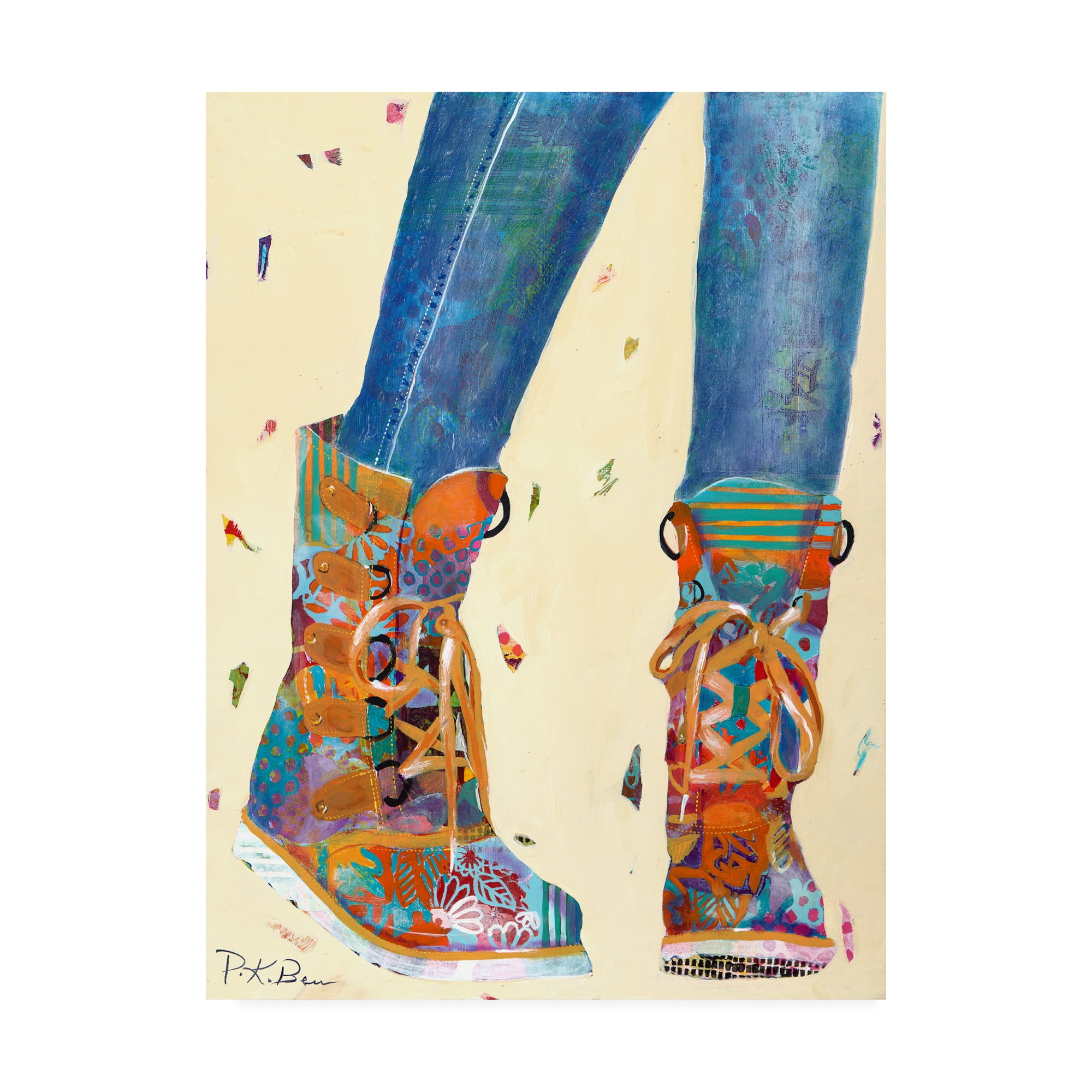 Pamela K. Beer 'Hiking Boots' Canvas Art