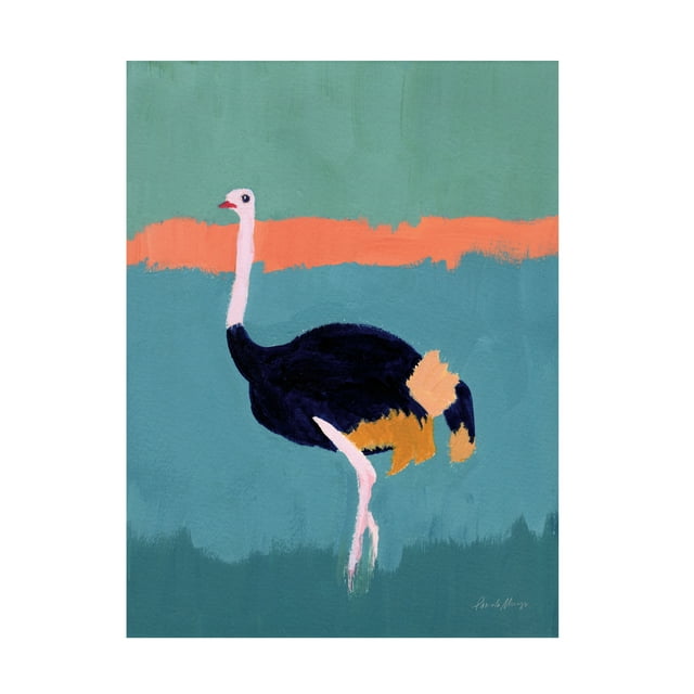 Pamela Munger 'Ostrich' Canvas Art