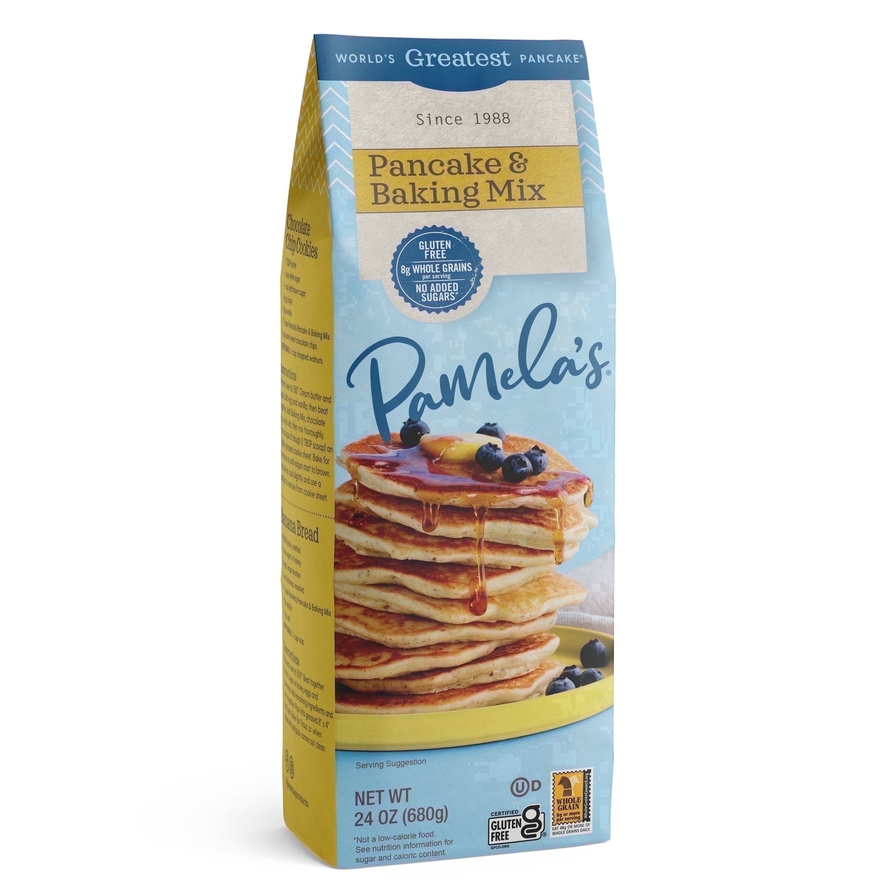 Pamela's, Gluten-Free Pancake and Baking Mix, 24 oz Bag, Kosher