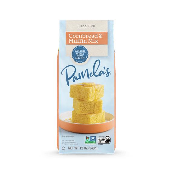 Pamela'S Products Gluten Free Corn Bread & Muffin Mix, 12 oz
