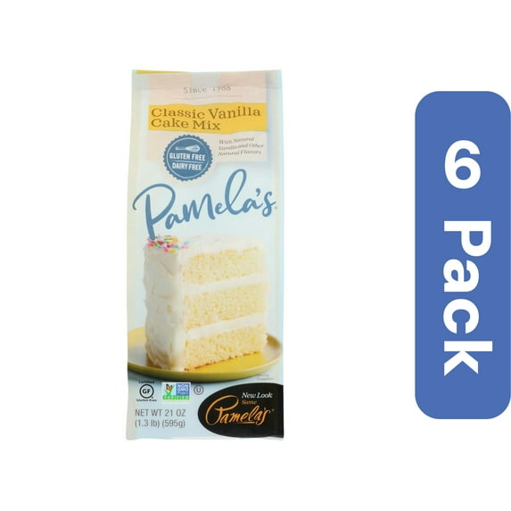 Pamela's Classic Vanilla Cake Mix 21 oz (Pack Of 6)