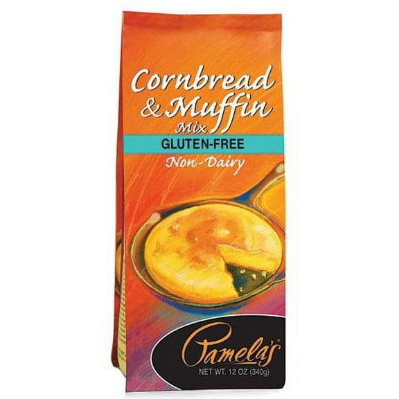 Pamela's Gluten Free Corn Bread Muffin Mix 12 oz, Pack - 6