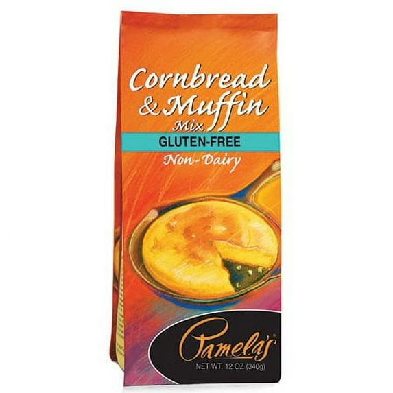 Pamela's Gluten Free Corn Bread Muffin Mix 12 oz, Pack - 6