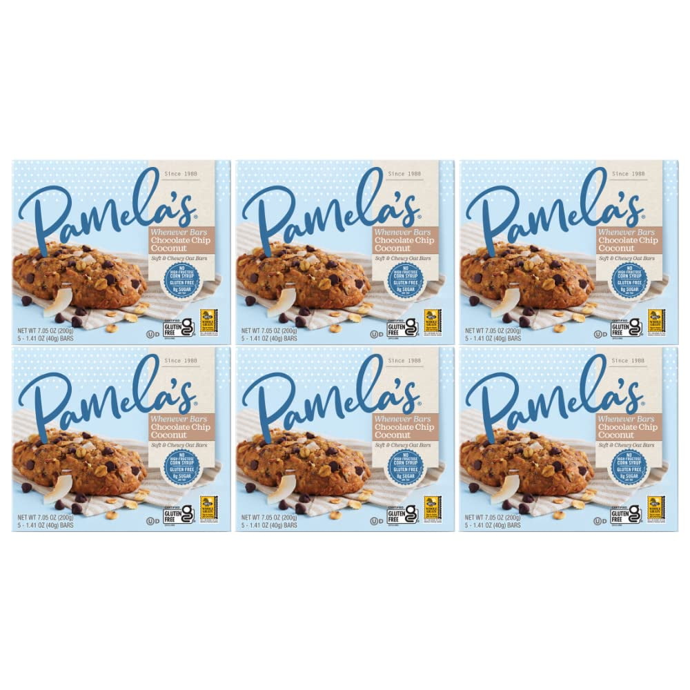 Pamela's Oat Chocolate Chip Coconut Bars (6x5 CT)6
