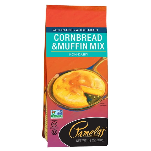 Pamela's Products, Cornbread & Muffin Mix, 12 oz (pack of 6)