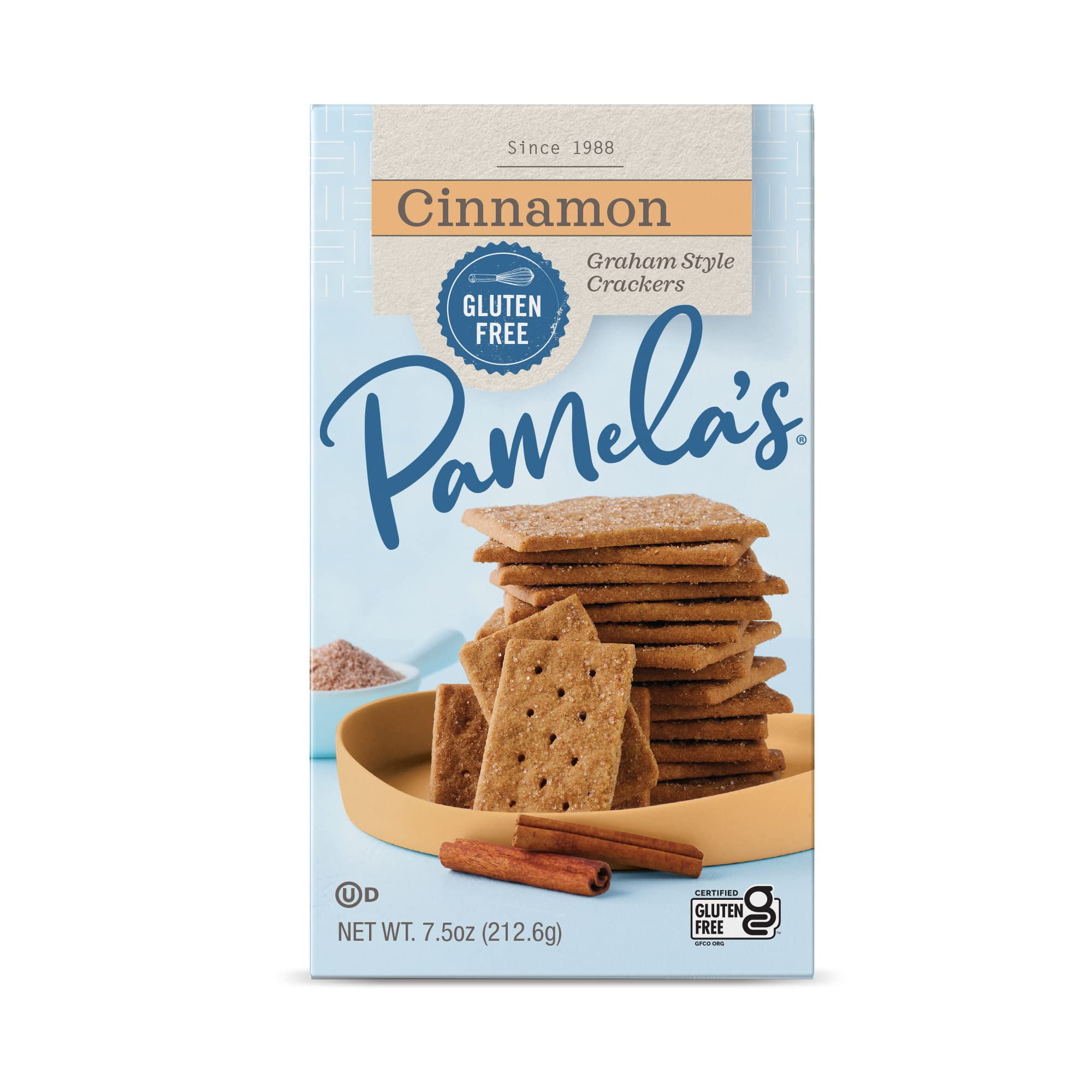 Pamela's Products Gluten Free AIF4 Graham Crackers, Cinnamon, 7.5 Ounce
