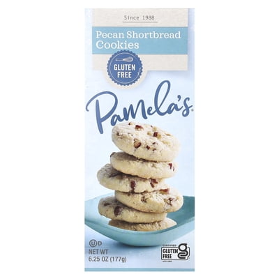 Pamelas Gluten Free Pecan Shortbread Cookies, 6.25 Oz