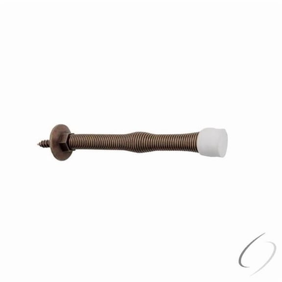 Pamex DD0230AB 3 in. Spring Door Stop - Antique Brass