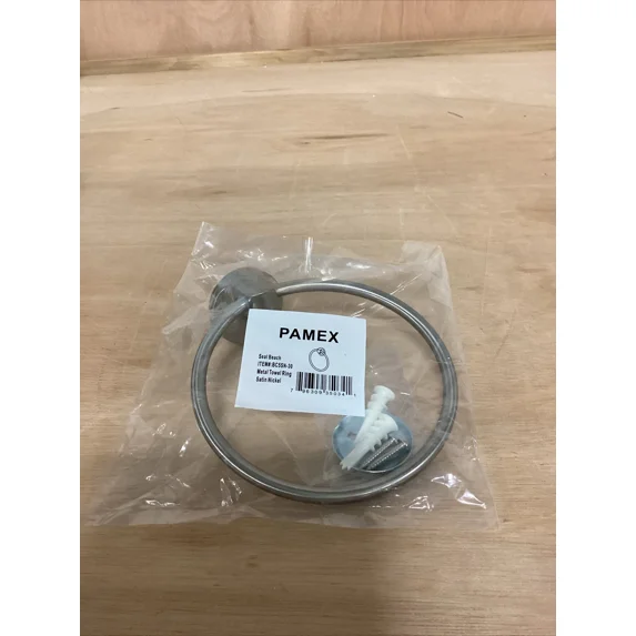 Pamex Bc5Sn-30 Satin Nickel Metal Towel Ring