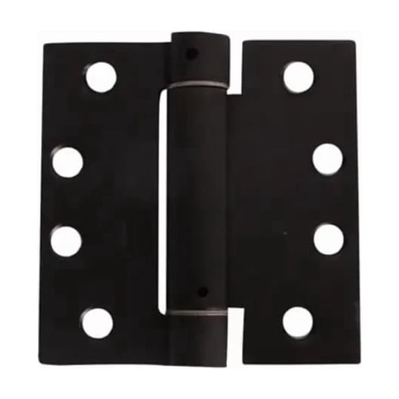 Pamex H44S00OB 4 x 4 in. Square Corner Spring Hinge, Oil Rubbed Bronze Finish
