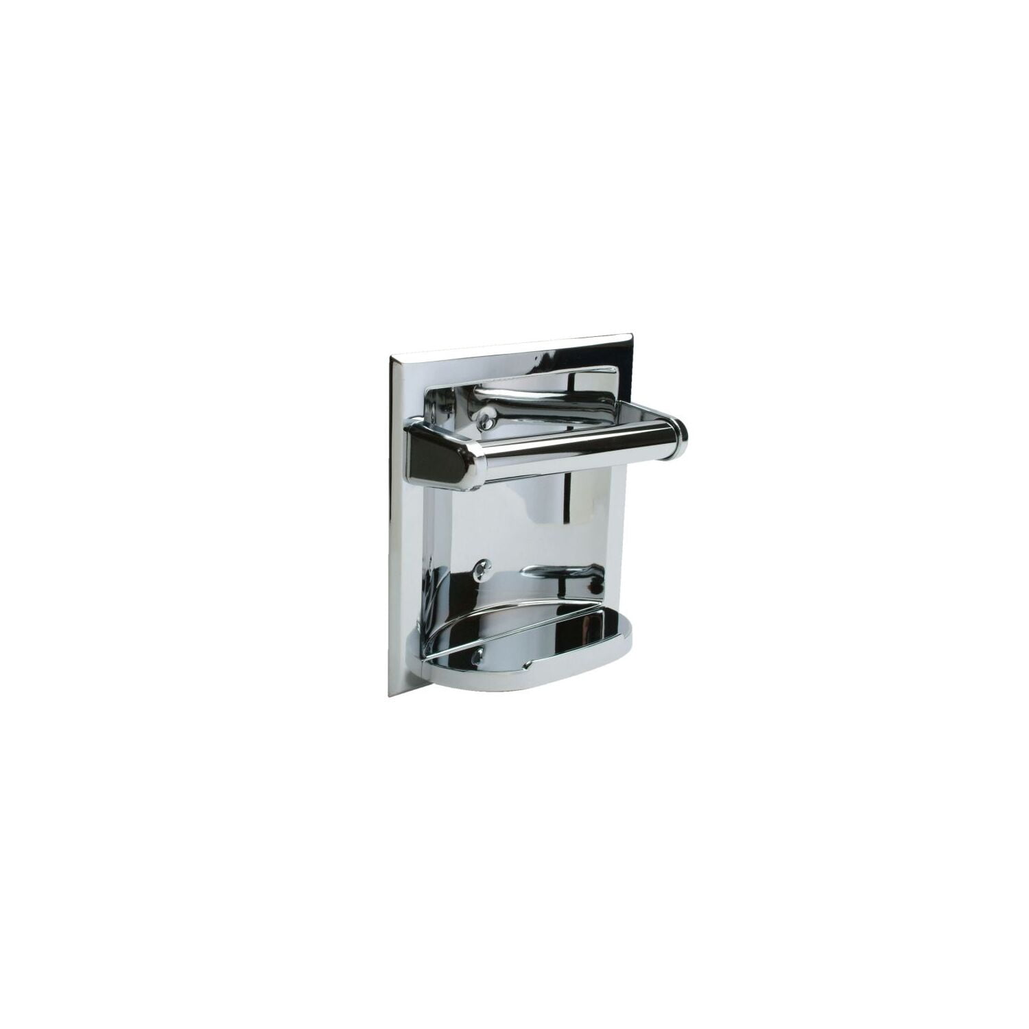 Pamex Recessed Fixtures Shallow Recessed Soap Holder & Grab, Bright ...