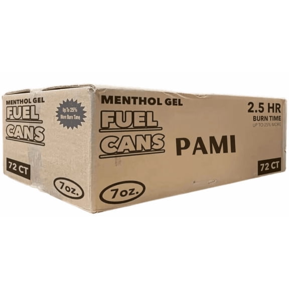 Pami 7-Ounce Methanol 2.5 Hour Cooking Fuel Food Warming Chaffing Dish Can 72 CT