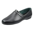 thumbnail image 1 of Pamir Men's Genuine Leather Opera Slippers with Memory Foam Insole and Leather Outsole Size US 13 Wide Width Black, 1 of 9