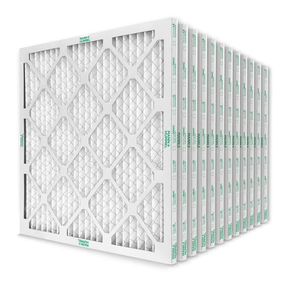 14x14x1 MERV 8 Pleated AC Furnace Air Filters. Case of 12. Actual Size: 13-3/4 x 13-3/4 x 3/4