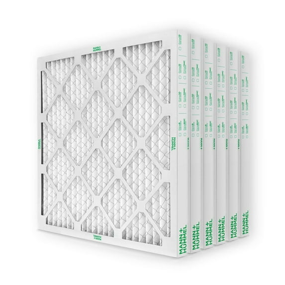20x20x2 MERV 8 Pleated AC Furnace Air Filters. Quantity 6. (Actual Size: 19.5 x 19.5 x 1.75 Inches)