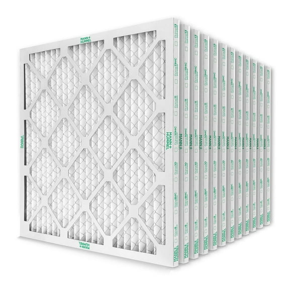 20x23x1 MERV 8 Pleated AC Furnace Air Filters. Case of 12. Actual Size: 19-1/2 x 22-1/2 x 3/4