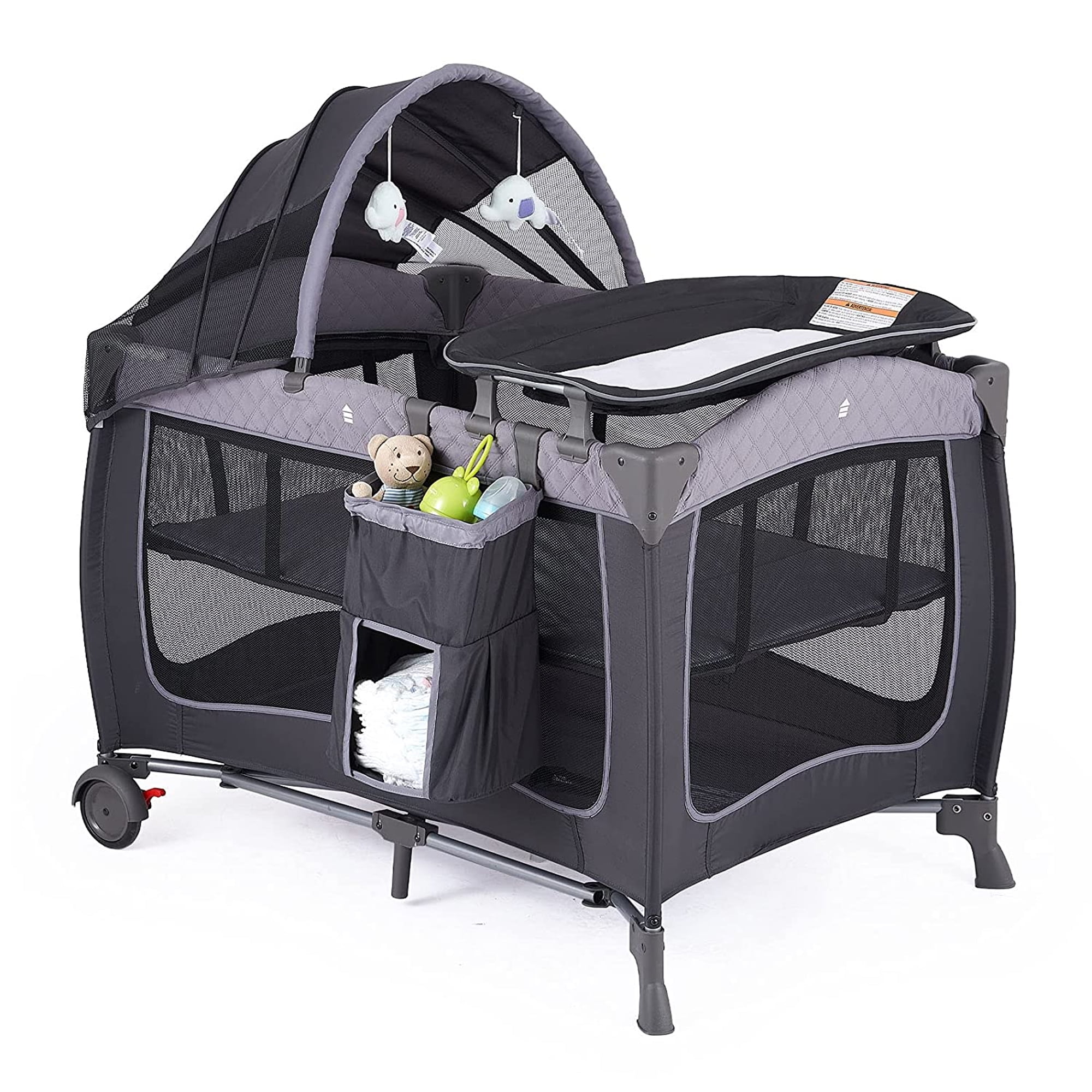 Playard with best sale changing station