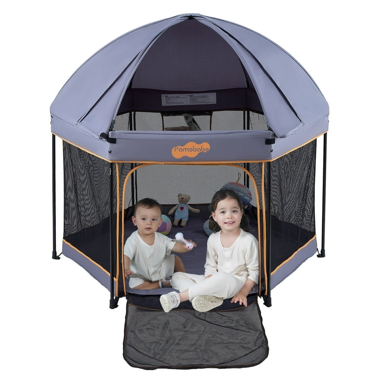 Play Pen Summer Infant Portable Playard Canopy Pamo Babe Baby