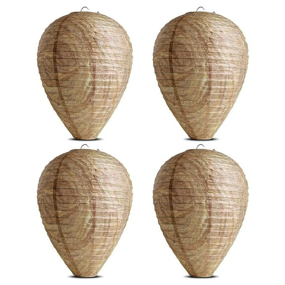 Pamolon Outdoor 4-Door Wasp Nest Decoy, 4 Count
