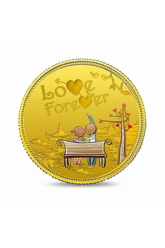 Love Forever 5 Gram Colorized Gold Round - In Assay