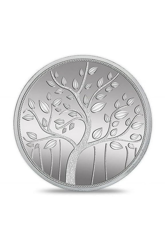 Banyan Tree of Life 100 Gram Silver Coin In Mint Capsule