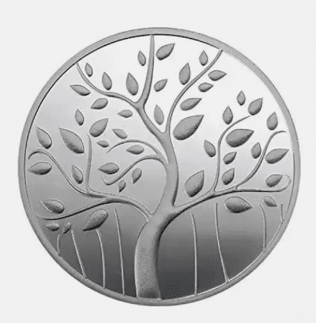 Pamp Mmtc Banyan Tree of Life 50 Gram Silver Coin - In Mint Capsule