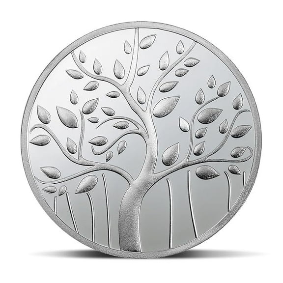 Pamp Mmtc Banyan Tree of Life 50 Gram Silver Coin in Mint Capsule