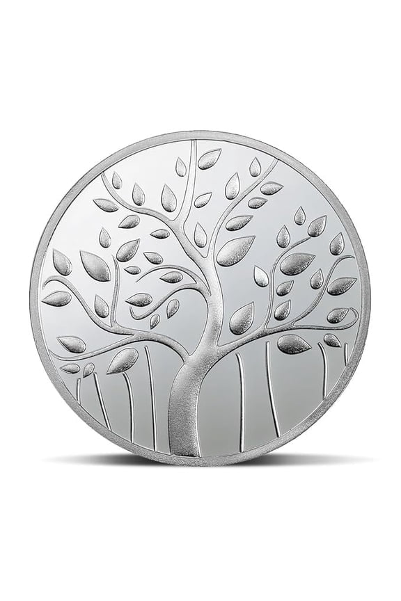 Banyan Tree of Life 50 Gram Silver Coin in Mint Capsule